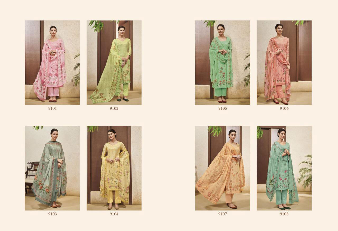 Kimora Heer Vol 48 Cross Stitch Embroidered Salwar Suits Kimora Heer Vol 48 Cross Stitch Embroidered Salwar Suits